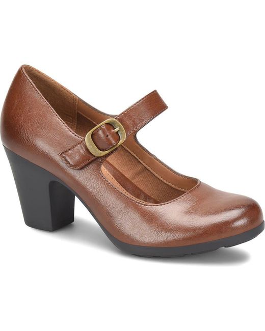 EuroSoft Brown Netty Mary Jane Pump