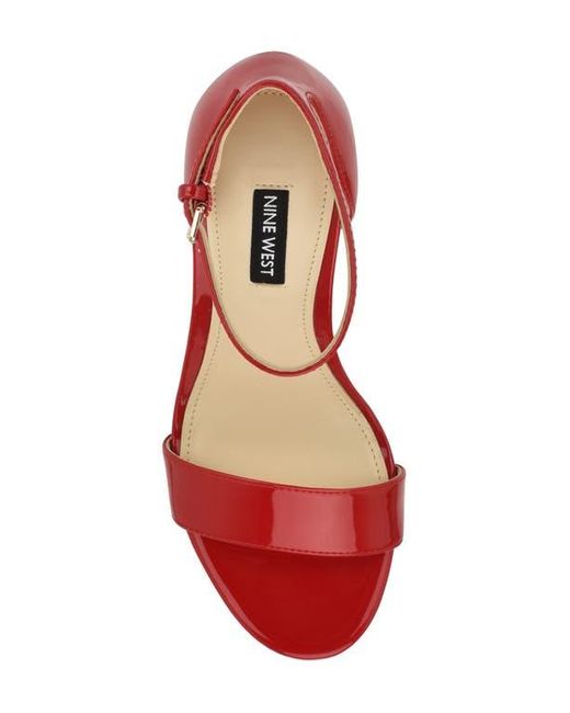 Nine West Red Elope Platform Sandal