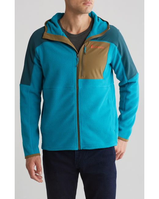 COTOPAXI Blue Abrazo Zip Fleece Hooded Jacket for men
