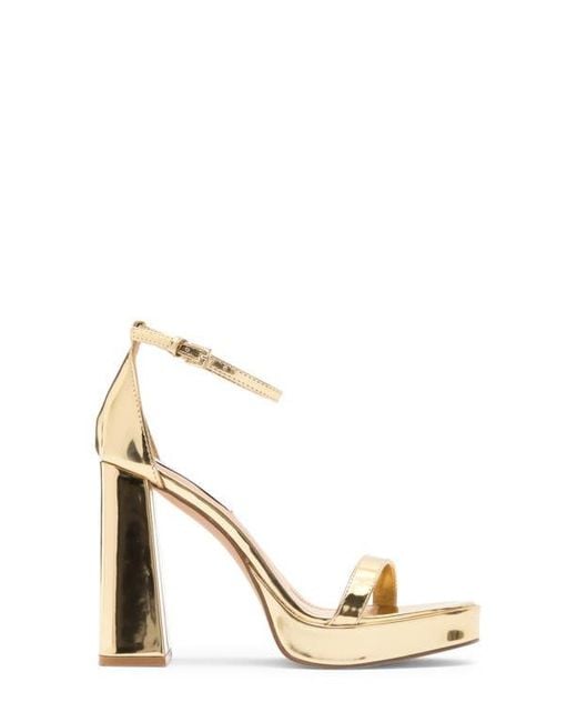 【Steve Madden】ヴェロニカ プラットフォーム サンダル Steve Madden Veronika Platform Sandal in Black | Lyst