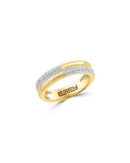 Effy White Diamond Stacked Ring