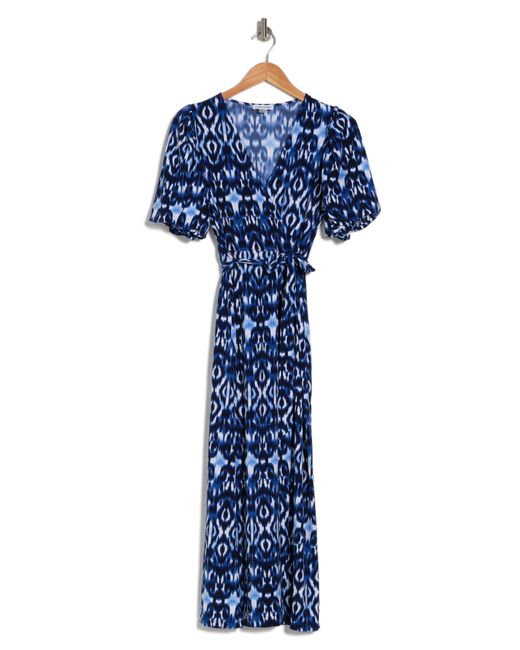 Calvin Klein Blue Mj Abstract Maxi Dress