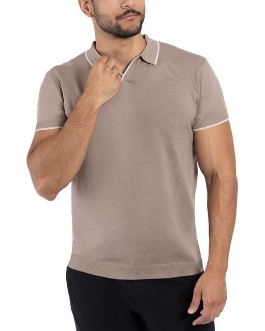 Xray Jeans Gray V-Neck Polo Sweater for men