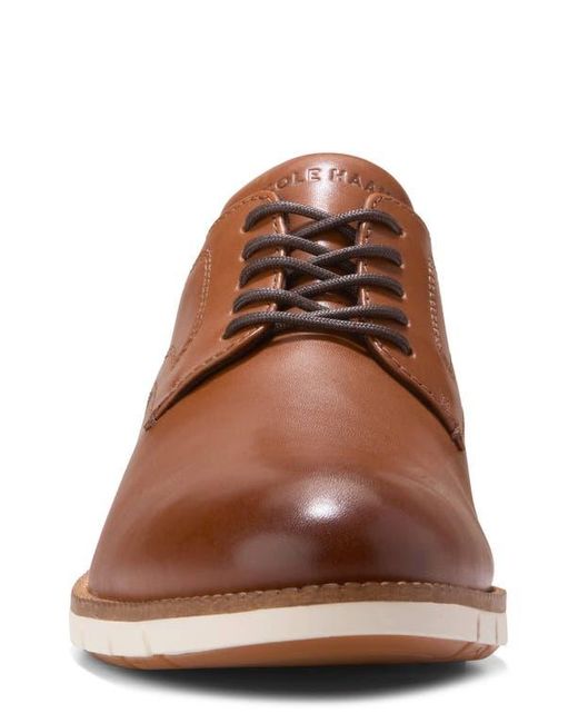 Cole Haan Brown Flexgrand 360 Plain Toe Derby for men