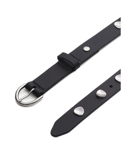 Rag & Bone Black Brynn Leather Belt