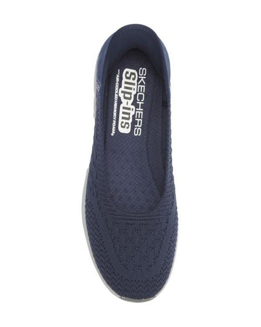 Skechers Blue Slip-Ins Cleo Swift Skimmer Flat