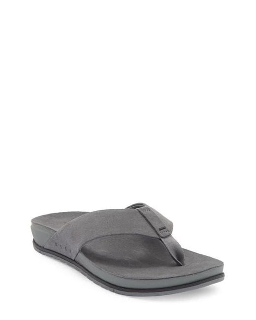 Reef Gray Ojai Suede Flip Flop for men