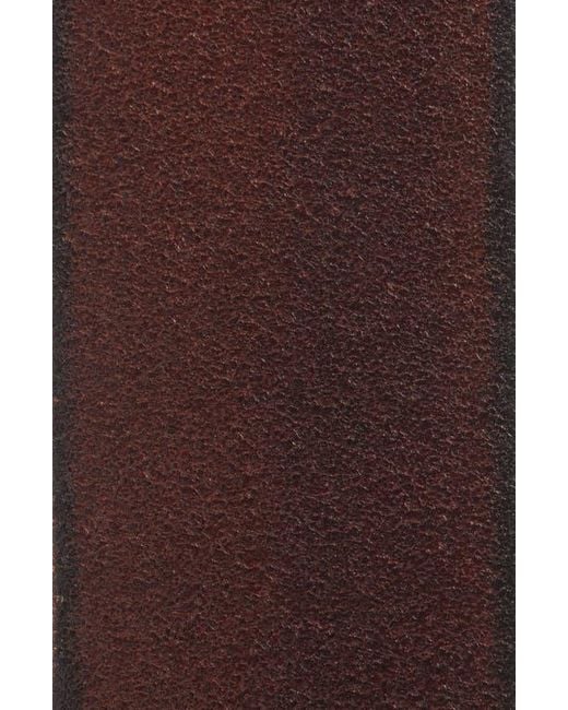 Frye Brown Flat Leather Belt