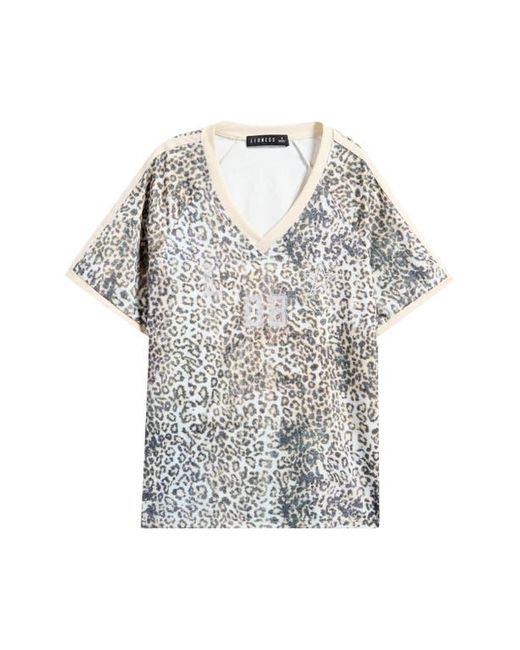 Lioness Multicolor Spectate Leopard Print Top
