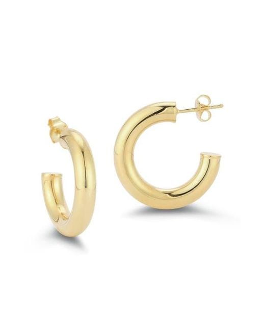 Glaze Jewelry Metallic Tube Hoop Earrings