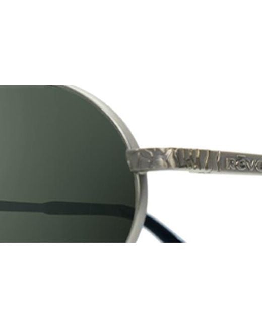 Revo Green Python I 38mm Round Sunglasses