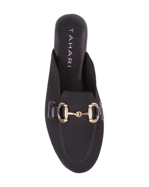 Tahari White Augustine Bit Loafer Mule