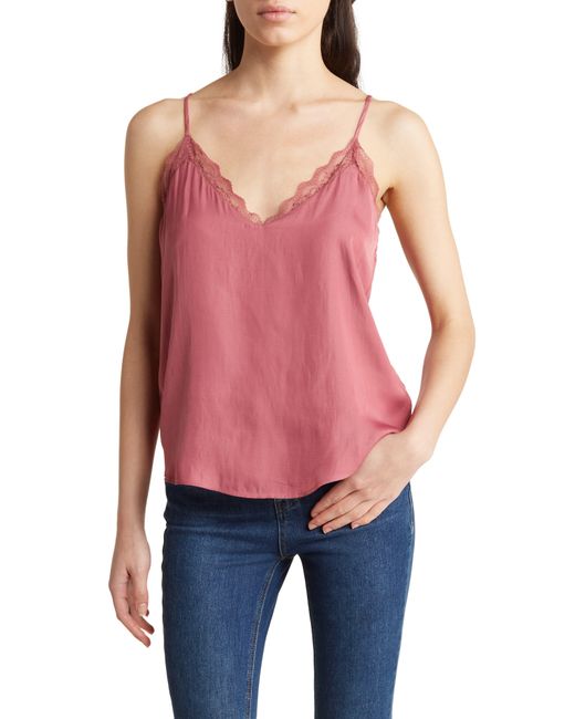 Melrose and Market Red Lace Cami