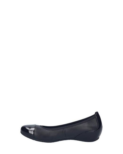 Josef Seibel Blue Florina Cap Toe Flat
