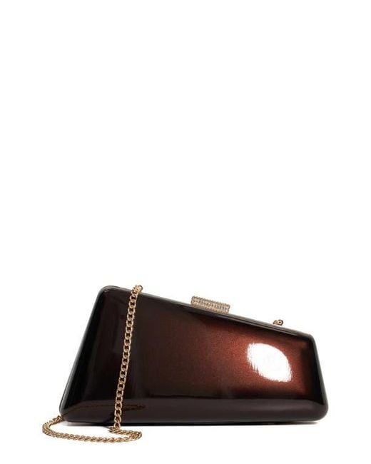 Dune Brown Balancing Frame Clutch