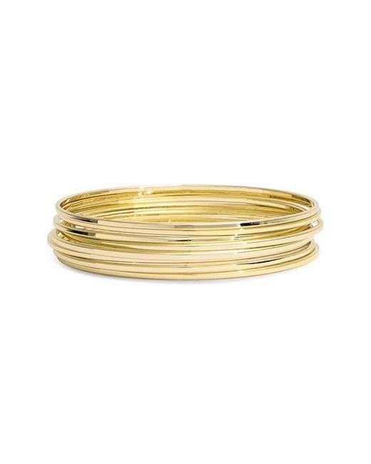 Argento Vivo Metallic Bangle Set