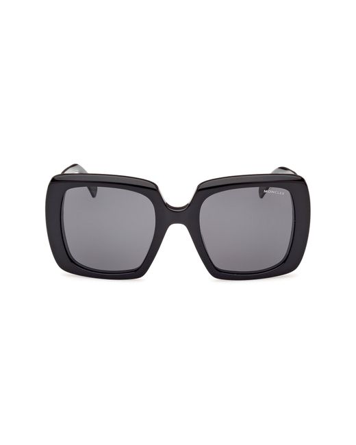 Moncler Black 53mm Square Sunglasses for men