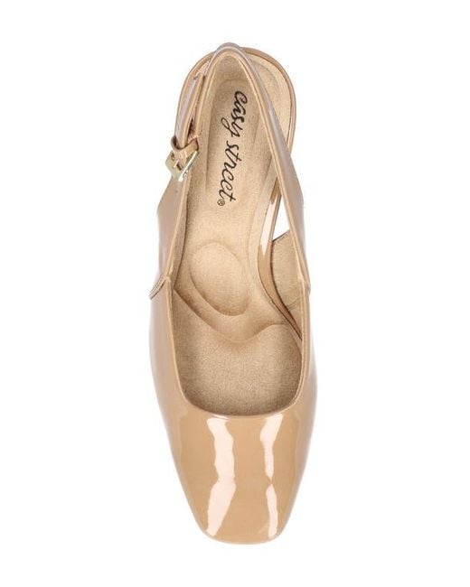 Easy Street Natural Ritsa Slingback Pump