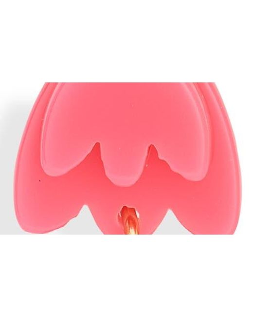 Leith Pink Spring Tulip Linear Drop Earrings