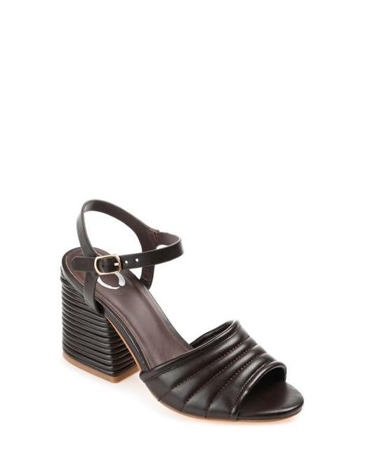 Journee Collection Brown Charmaine Tru Comfort Foam Heeled Sandal