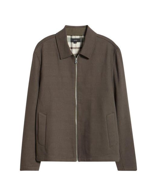 Vince Brown Zip-Up Jacket for men