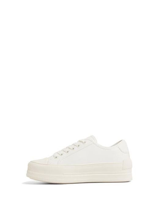 ALDO White Rayes Embroidered Platform Sneaker