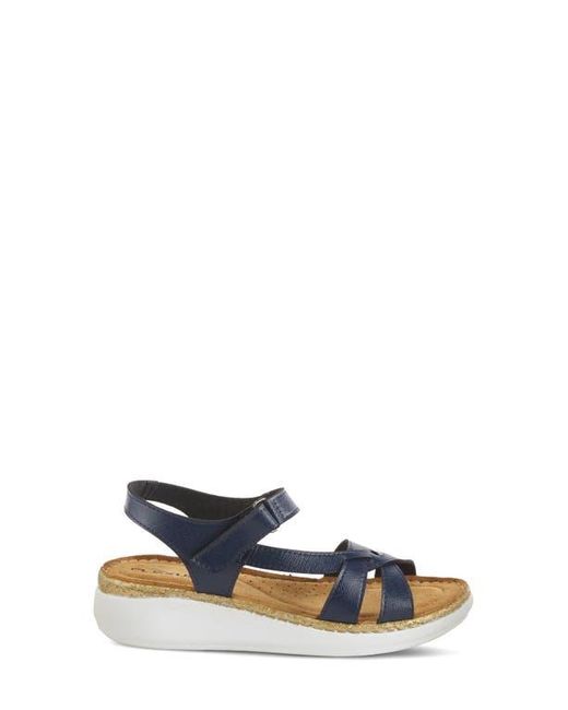 Flexus by Spring Step Blue Chambria Wedge Sandal