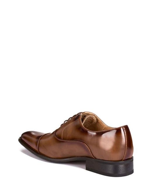 Gino Vitale Brown Cap Toe Oxford for men
