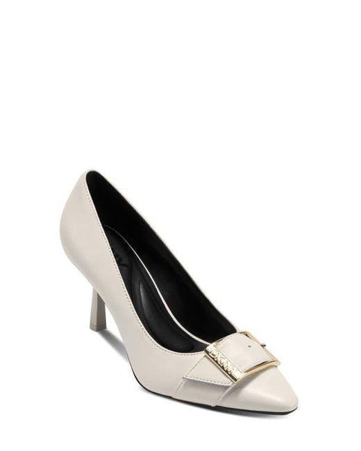 DKNY White Nashbrook Pump