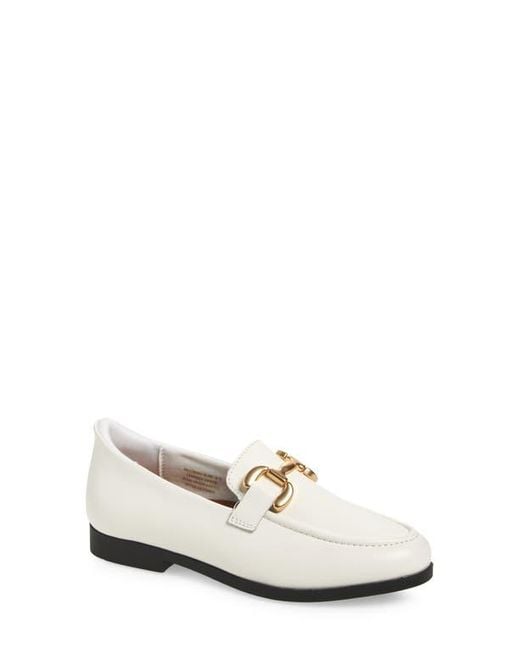 Marc Joseph New York White Carmel Court Bit Buckle Loafer