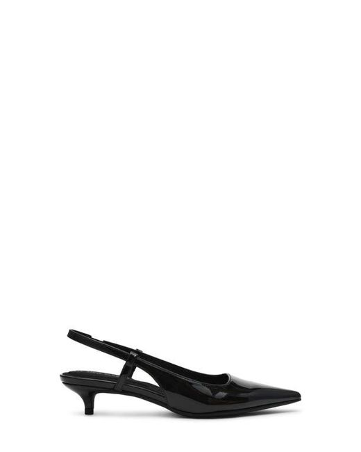 Anne Klein Black Shorty Slingback Pump
