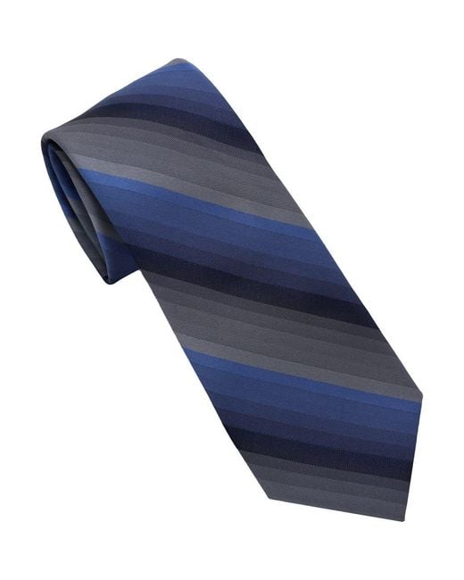 DKNY Blue Bold Stripe Tie for men
