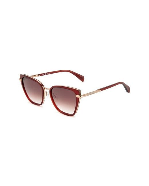 Rag & Bone Red 56Mm Gradient Cat Eye Sunglasses