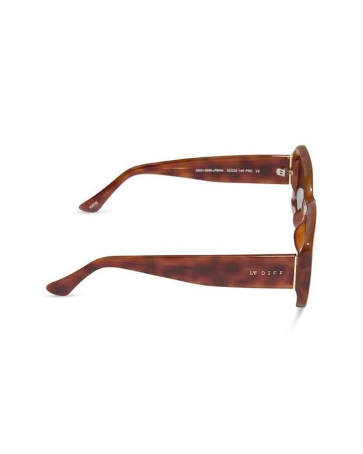 DIFF Brown Katie 52Mm Gradient Rectangle Sunglasses