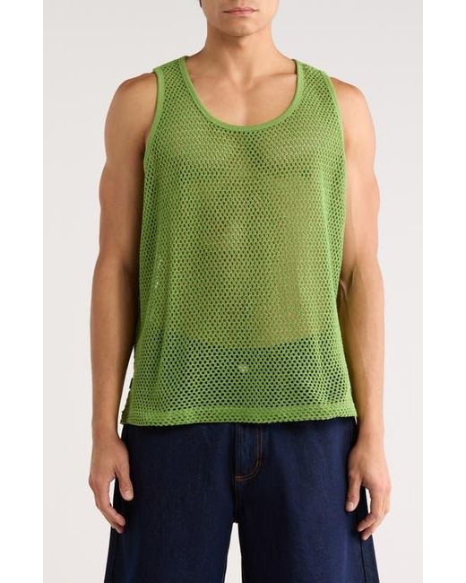 Obey Green Morro Mesh Tank Top for men