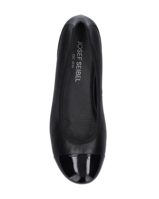 Josef Seibel Blue Florina Cap Toe Flat