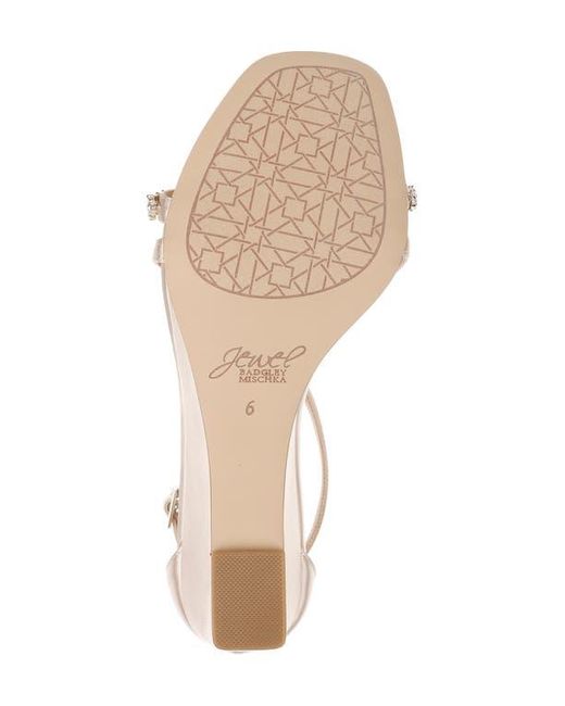 Badgley Mischka Natural Adelynn Wedge Sandal