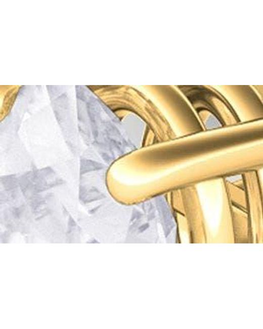 HauteCarat Blue 14k Gold Oval Cut Lab Created Diamond Stud Earrings