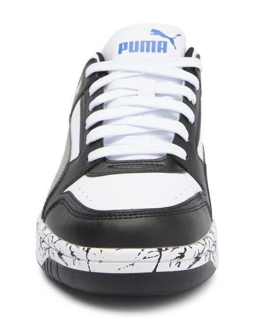 PUMA White Rebound Joy Marble Sneaker for men