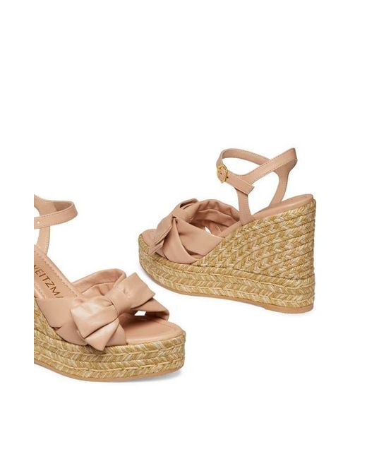 Stuart Weitzman Metallic Sofia Espadrille Wedge