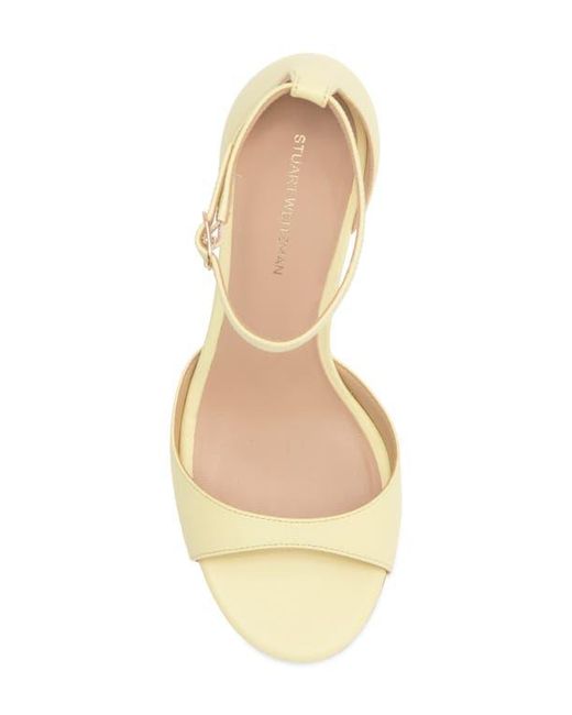 Stuart Weitzman Metallic Isla Ankle Strap Sandal