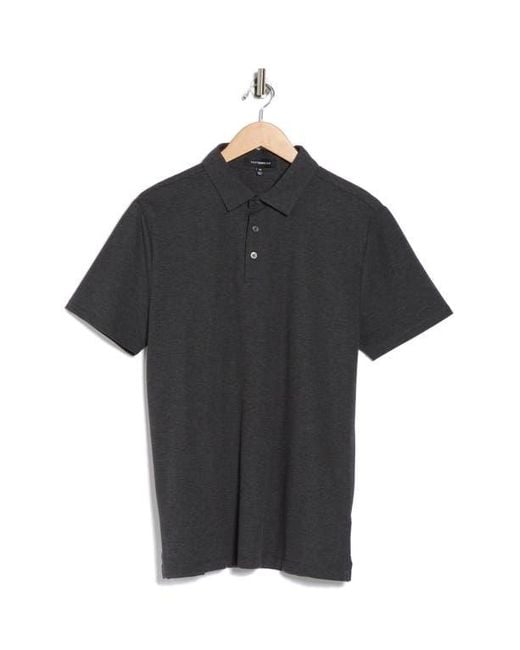 WESTZEROONE Black Ferd Short Sleeve Polo for men