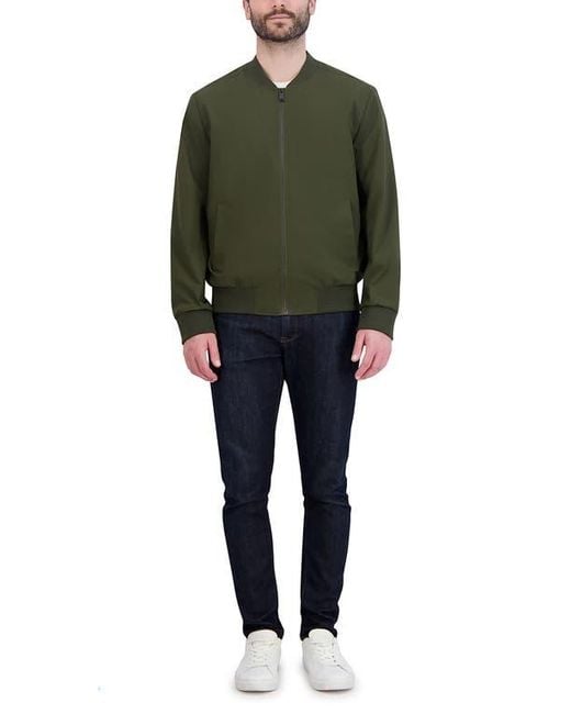 Cole Haan Green Bomber Jacket for men