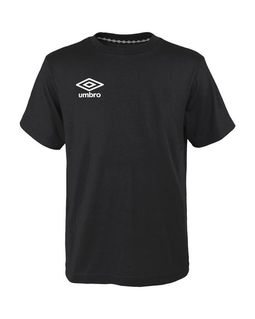 Umbro Black Time Warped Cotton Graphic T-Shirt for men