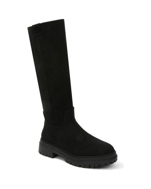 BERNESS Black Fleece Lined Knee High Boot