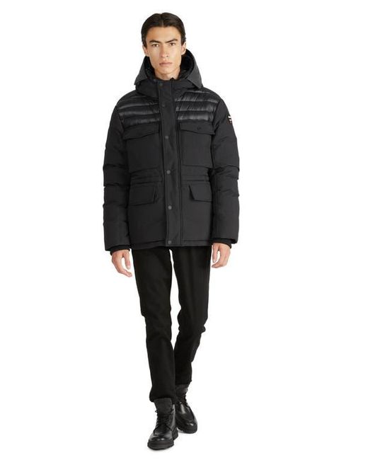 Pajar Black Mikkel Water Repellent Mixed Media 550 Fill Power Down Jacket for men