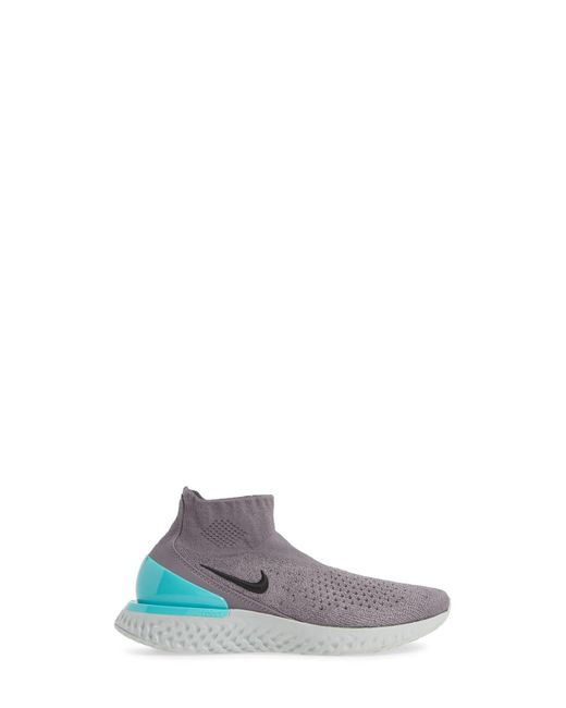 Black flyknit clearance rise react sneakers