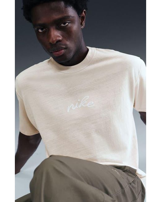 Nike Gray Script Graphic T-Shirt for men