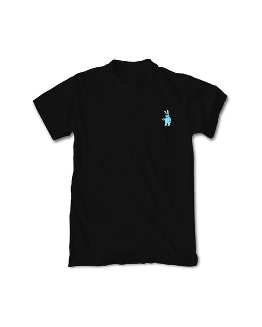 Riot Society Black Embroidered Bunny Cotton T-shirt for men