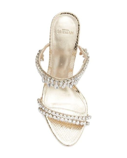 Alexandre Birman White Crystal Fringe Sandal